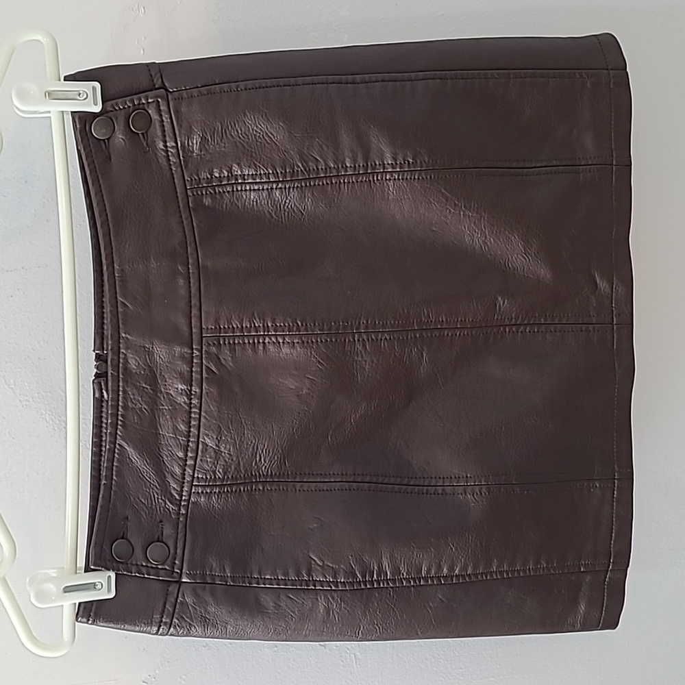 Free People leather skirt